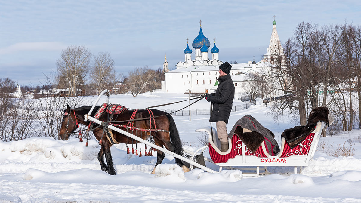 Катание на лошадях в упряжках, Суздаль