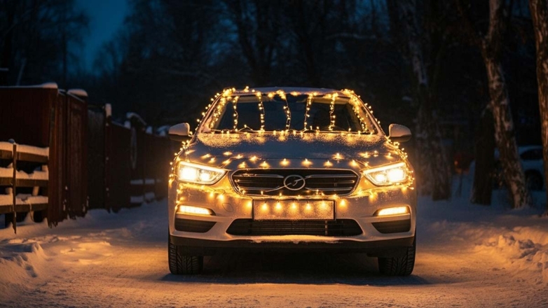 Россиян предупредили о лишении прав за новогодний декор автомобиля
