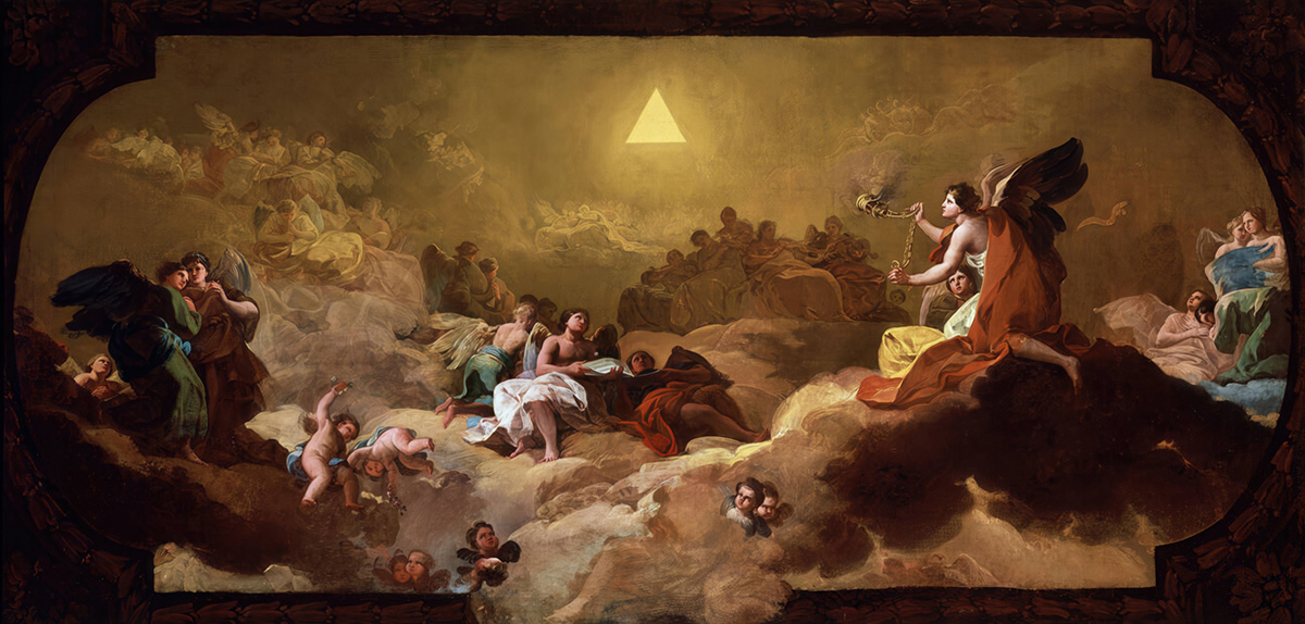 Картина Ф.Гойя "Поклонение Имени Бога"