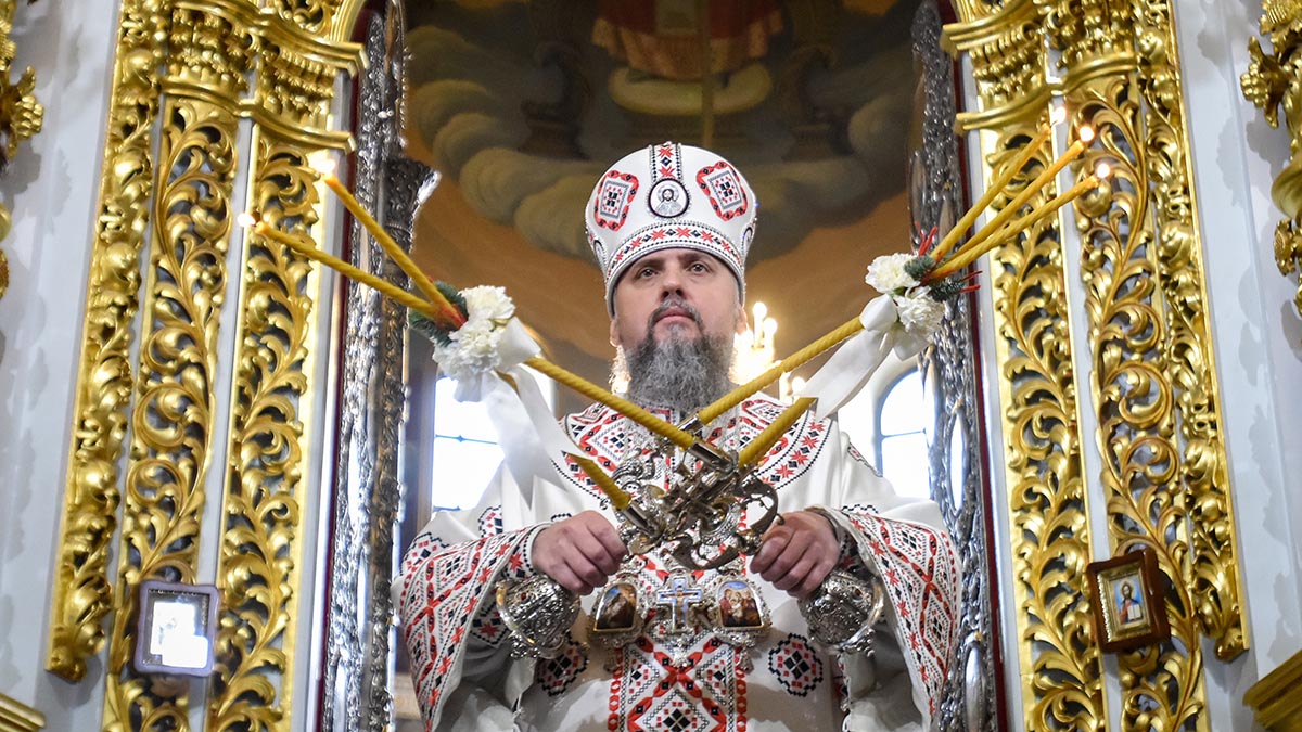 Глава раскольнической Православной церкви Украины (ПЦУ) митрополит Епифаний