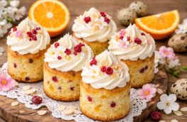 Творожные мини-куличи с апельсиновым ароматом без дрожжей: получаются всегда и у всех