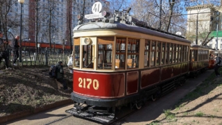 Весенний парад трамваев проходит в Москве